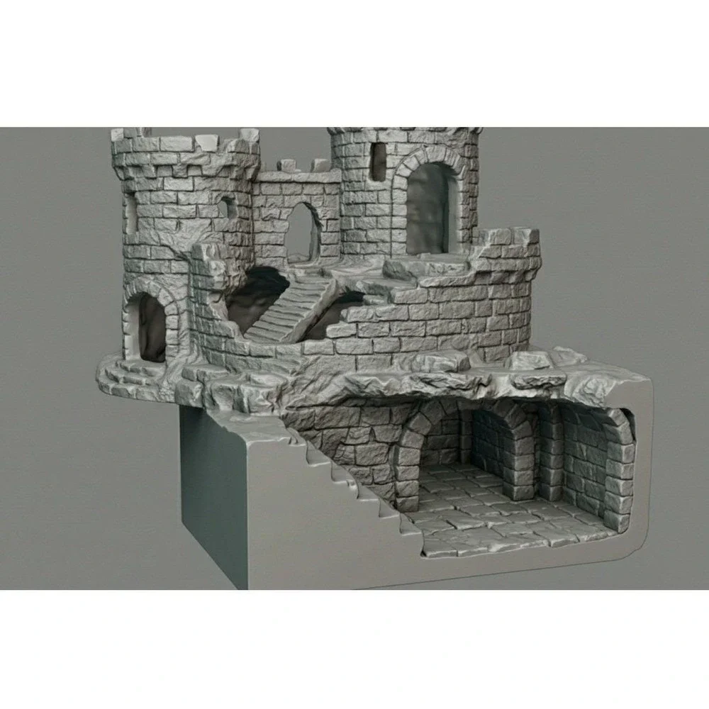 Crumbling Castle Hide and‎ climb - Underground Viewing dungeon